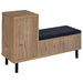 Teller 1-door Entryway Shoe Storage Cabinet Natural Oak - Casa Morelos / Coahuila Furniture (Oklahoma City, OK)