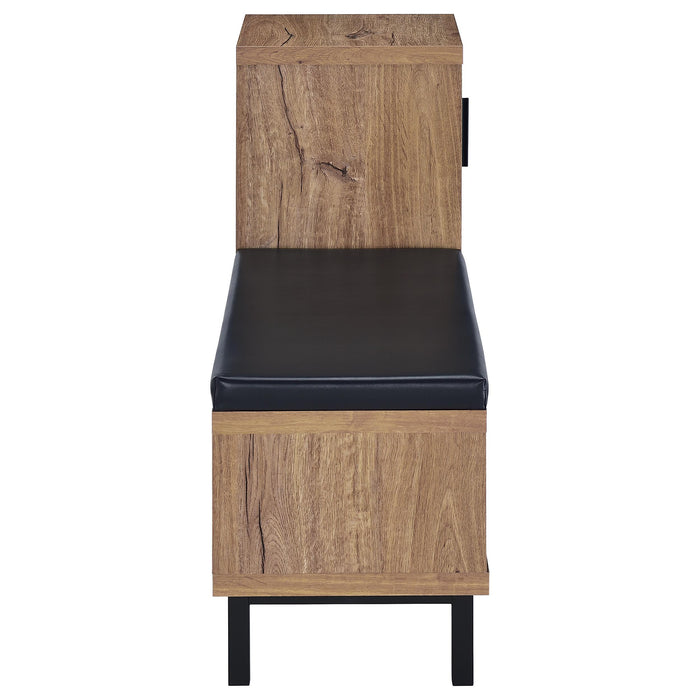 Teller 1-door Entryway Shoe Storage Cabinet Natural Oak - Casa Morelos / Coahuila Furniture (Oklahoma City, OK)