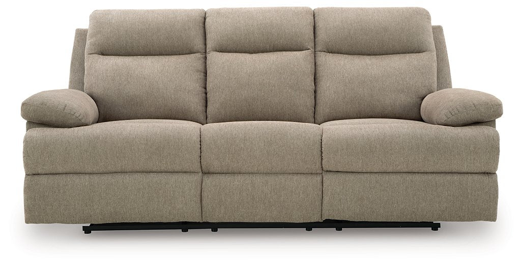 Side-Swipe Reclining Sofa with Drop Down Table - Casa Morelos / Coahuila Furniture (Oklahoma City, OK)