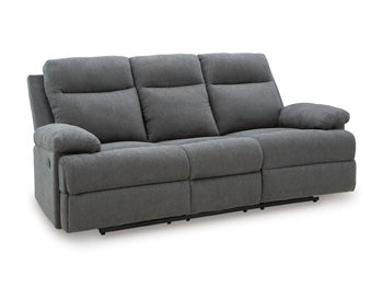 Side-Swipe Reclining Sofa with Drop Down Table - Casa Morelos / Coahuila Furniture (Oklahoma City, OK)