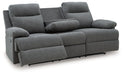 Side-Swipe Reclining Sofa with Drop Down Table - Casa Morelos / Coahuila Furniture (Oklahoma City, OK)