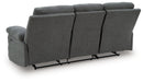 Side-Swipe Reclining Sofa with Drop Down Table - Casa Morelos / Coahuila Furniture (Oklahoma City, OK)