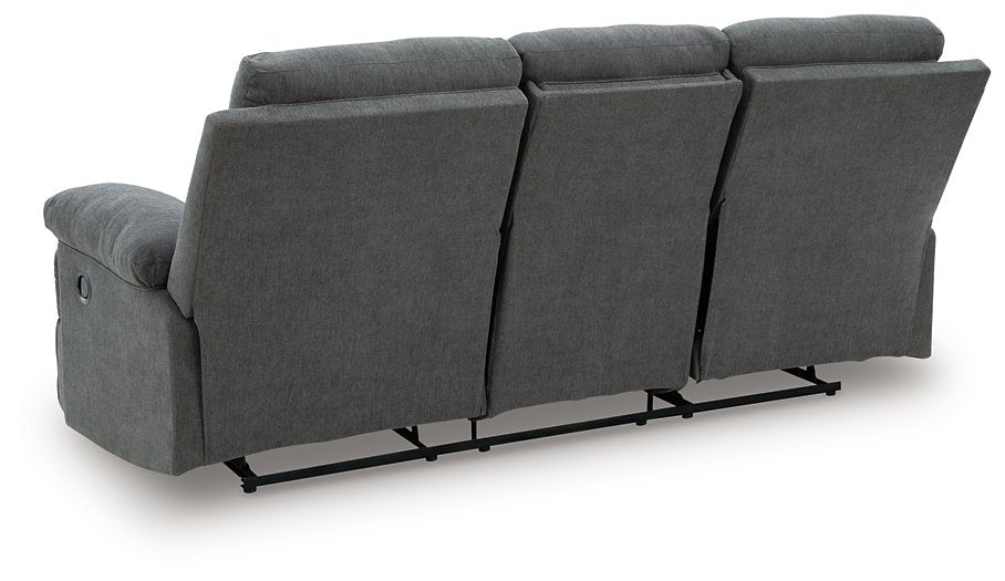 Side-Swipe Reclining Sofa with Drop Down Table - Casa Morelos / Coahuila Furniture (Oklahoma City, OK)