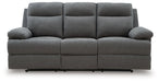 Side-Swipe Reclining Sofa with Drop Down Table - Casa Morelos / Coahuila Furniture (Oklahoma City, OK)