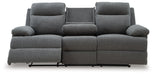 Side-Swipe Reclining Sofa with Drop Down Table - Casa Morelos / Coahuila Furniture (Oklahoma City, OK)