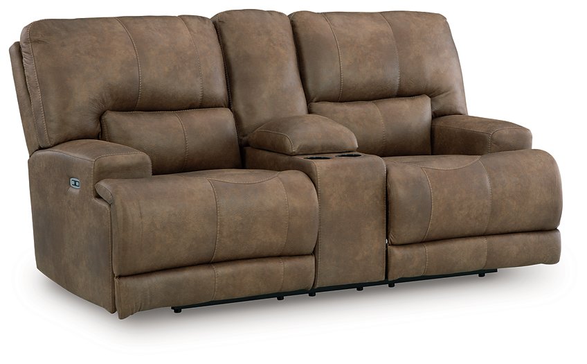 Beckley Place Power Reclining Loveseat with Console - Casa Morelos / Coahuila Furniture (Oklahoma City, OK)