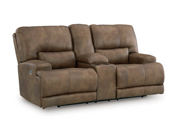 Beckley Place Power Reclining Loveseat with Console - Casa Morelos / Coahuila Furniture (Oklahoma City, OK)