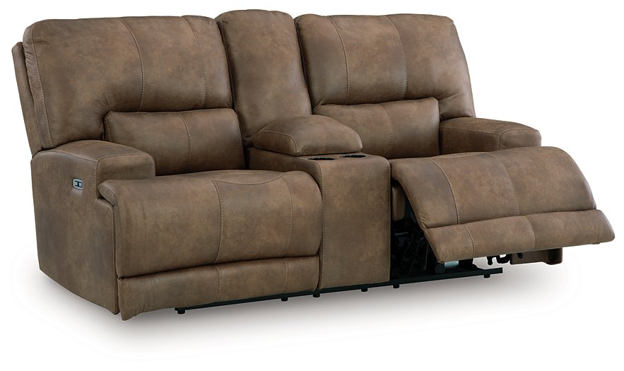 Beckley Place Power Reclining Loveseat with Console - Casa Morelos / Coahuila Furniture (Oklahoma City, OK)