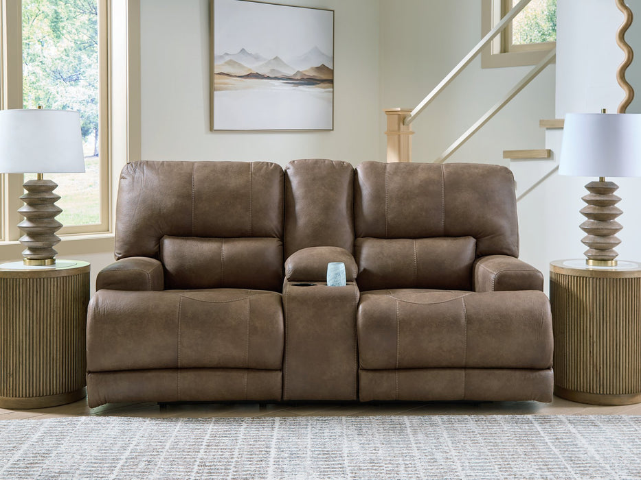 Beckley Place Power Reclining Loveseat with Console - Casa Morelos / Coahuila Furniture (Oklahoma City, OK)