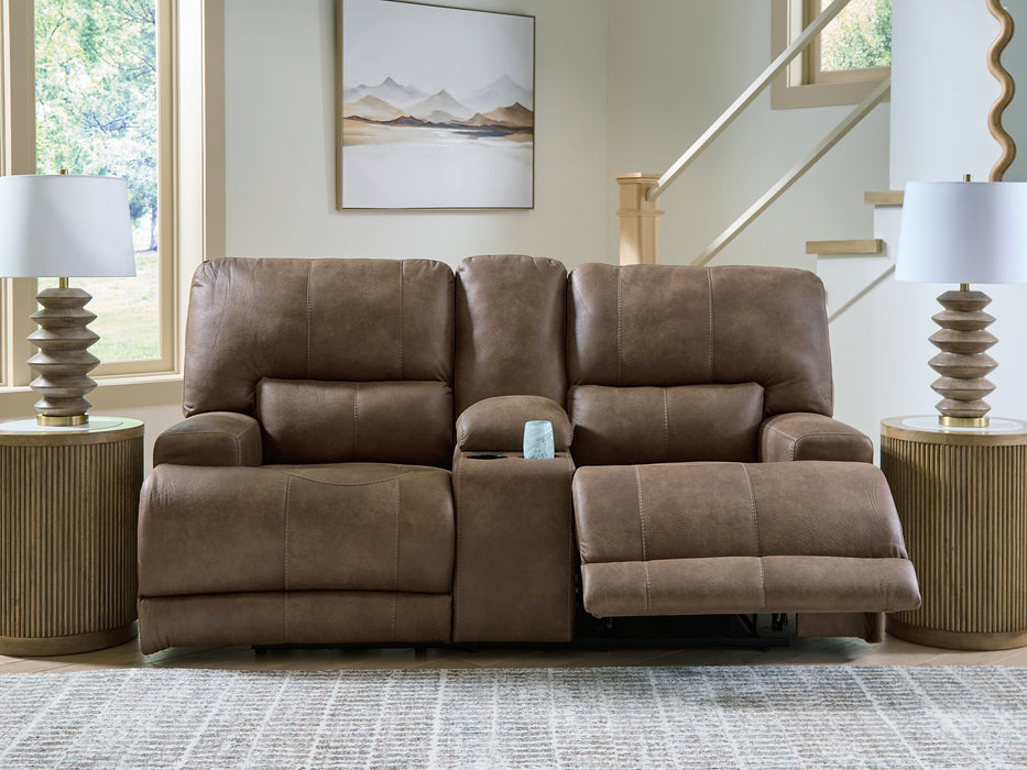 Beckley Place Power Reclining Loveseat with Console - Casa Morelos / Coahuila Furniture (Oklahoma City, OK)
