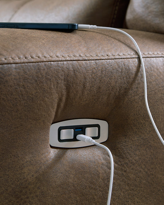Beckley Place Power Reclining Loveseat with Console - Casa Morelos / Coahuila Furniture (Oklahoma City, OK)