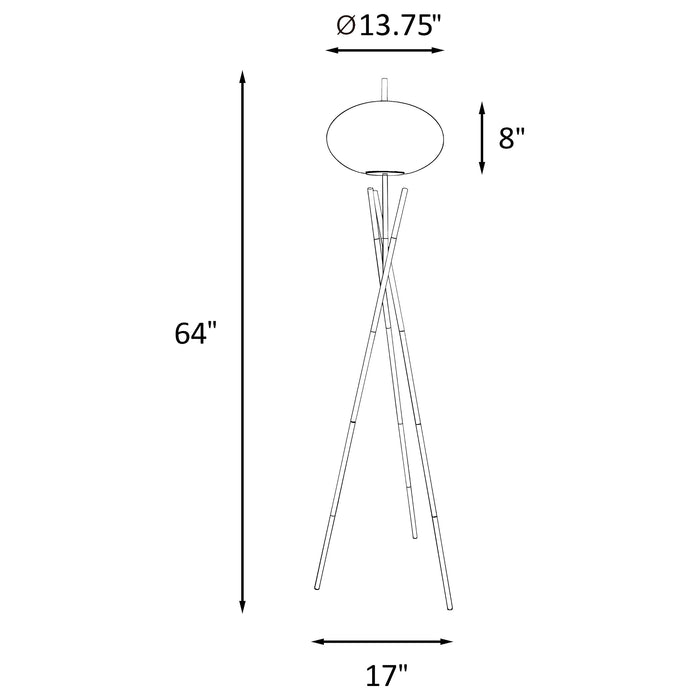 Layton Floor Lamps - Casa Morelos / Coahuila Furniture (Oklahoma City, OK)