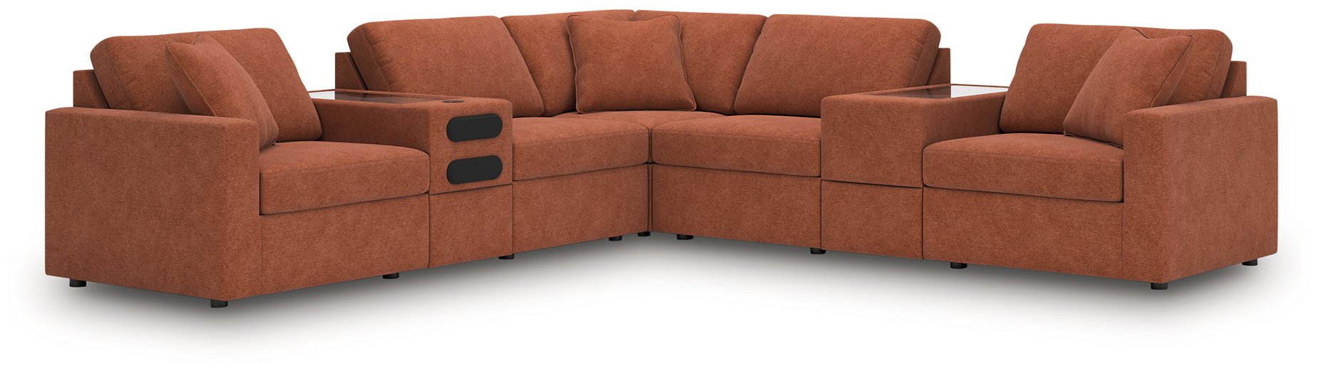 Modmax Balanced Sectional with Audio and Storage Consoles - Casa Morelos / Coahuila Furniture (Oklahoma City, OK)