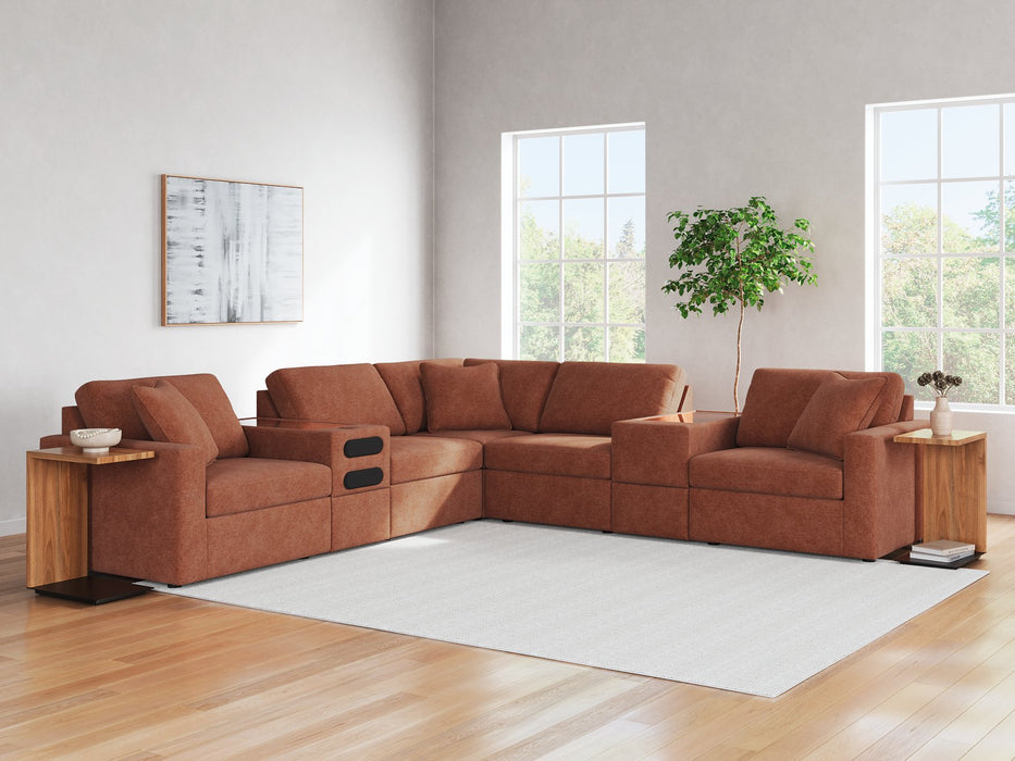 Modmax Balanced Sectional with Audio and Storage Consoles - Casa Morelos / Coahuila Furniture (Oklahoma City, OK)