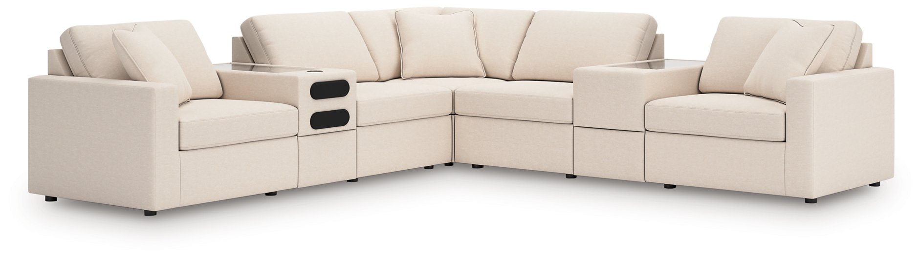 Modmax Balanced Sectional with Audio and Storage Consoles - Casa Morelos / Coahuila Furniture (Oklahoma City, OK)
