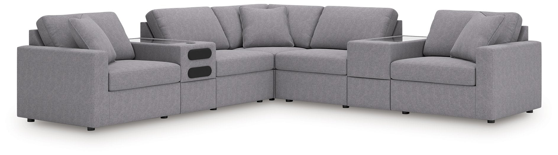 Modmax Balanced Sectional with Audio and Storage Consoles - Casa Morelos / Coahuila Furniture (Oklahoma City, OK)