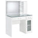 Flora 2-drawer Vanity Set with LED Mirror High Gloss - Casa Morelos / Coahuila Furniture (Oklahoma City, OK)
