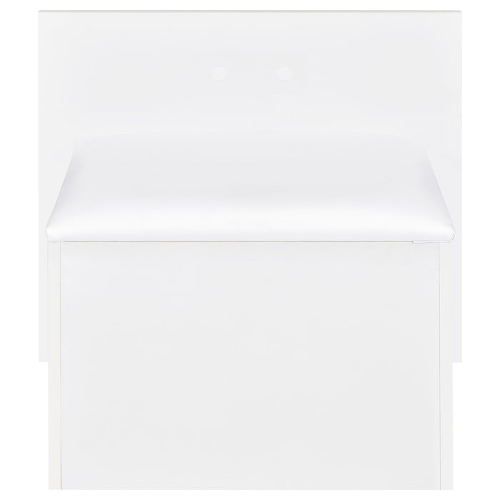 Flora 2-drawer Vanity Set with LED Mirror High Gloss - Casa Morelos / Coahuila Furniture (Oklahoma City, OK)