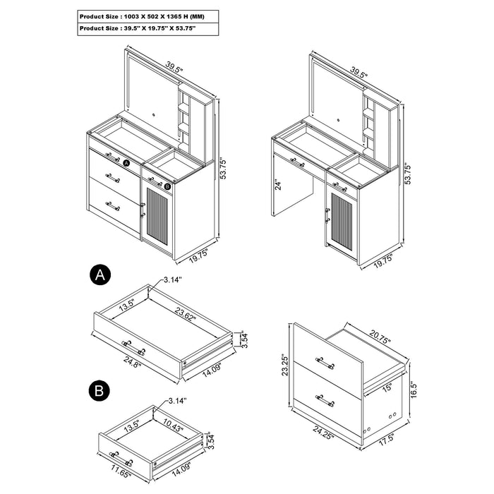Flora Vanity Sets - Casa Morelos / Coahuila Furniture (Oklahoma City, OK)