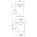 Yency 2-piece Round Mango Wood Nesting Table Set Dark Brown - Casa Morelos / Coahuila Furniture (Oklahoma City, OK)