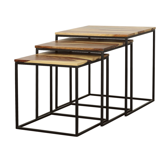 Belcourt Nesting Table Set - Casa Morelos / Coahuila Furniture (Oklahoma City, OK)