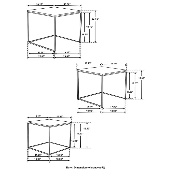 Belcourt Nesting Table Set - Casa Morelos / Coahuila Furniture (Oklahoma City, OK)