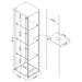 Bellatrix Curio Cabinet - Casa Morelos / Coahuila Furniture (Oklahoma City, OK)