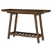 Ornelas 46-inch Console Table with Slatted Shelf Mango Brown - Casa Morelos / Coahuila Furniture (Oklahoma City, OK)