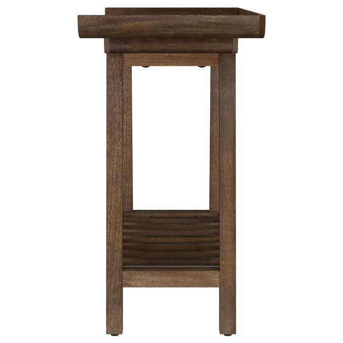 Ornelas 46-inch Console Table with Slatted Shelf Mango Brown - Casa Morelos / Coahuila Furniture (Oklahoma City, OK)