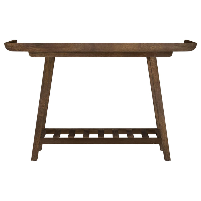 Ornelas 46-inch Console Table with Slatted Shelf Mango Brown - Casa Morelos / Coahuila Furniture (Oklahoma City, OK)