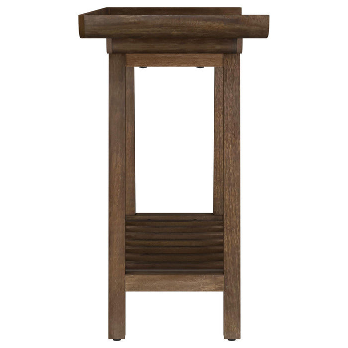 Ornelas 46-inch Console Table with Slatted Shelf Mango Brown - Casa Morelos / Coahuila Furniture (Oklahoma City, OK)
