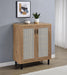 Teller 2-door Shoe Storage Cabinet Natural Oak - Casa Morelos / Coahuila Furniture (Oklahoma City, OK)
