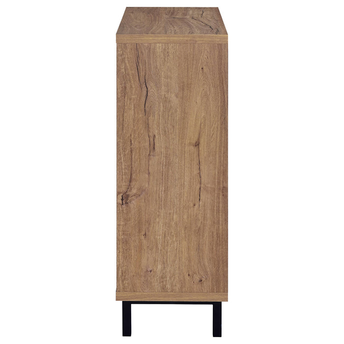 Teller 2-door Shoe Storage Cabinet Natural Oak - Casa Morelos / Coahuila Furniture (Oklahoma City, OK)