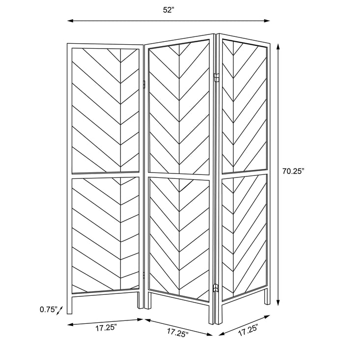 Marlene Three-Panel Room Divider - Casa Morelos / Coahuila Furniture (Oklahoma City, OK)