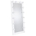 Zayan 32 x 71 Inch Floor Mirror LED Lighting White Gloss - Casa Morelos / Coahuila Furniture (Oklahoma City, OK)
