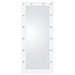 Zayan 32 x 71 Inch Floor Mirror LED Lighting White Gloss - Casa Morelos / Coahuila Furniture (Oklahoma City, OK)