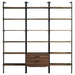 Owens 3-piece 96-inch Wall Mounted Bookshelf Set Walnut - Casa Morelos / Coahuila Furniture (Oklahoma City, OK)