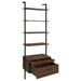 Owens 3-piece 96-inch Wall Mounted Bookshelf Set Walnut - Casa Morelos / Coahuila Furniture (Oklahoma City, OK)