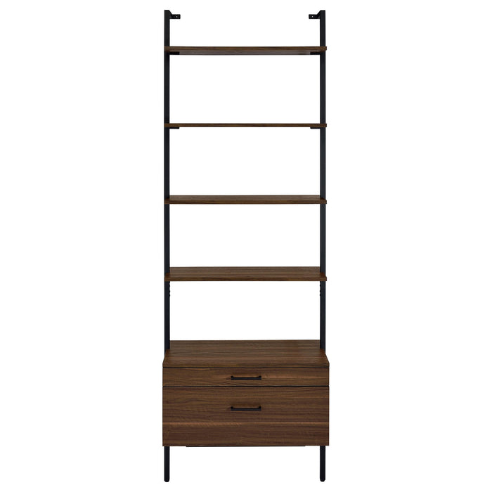 Owens 3-piece 96-inch Wall Mounted Bookshelf Set Walnut - Casa Morelos / Coahuila Furniture (Oklahoma City, OK)