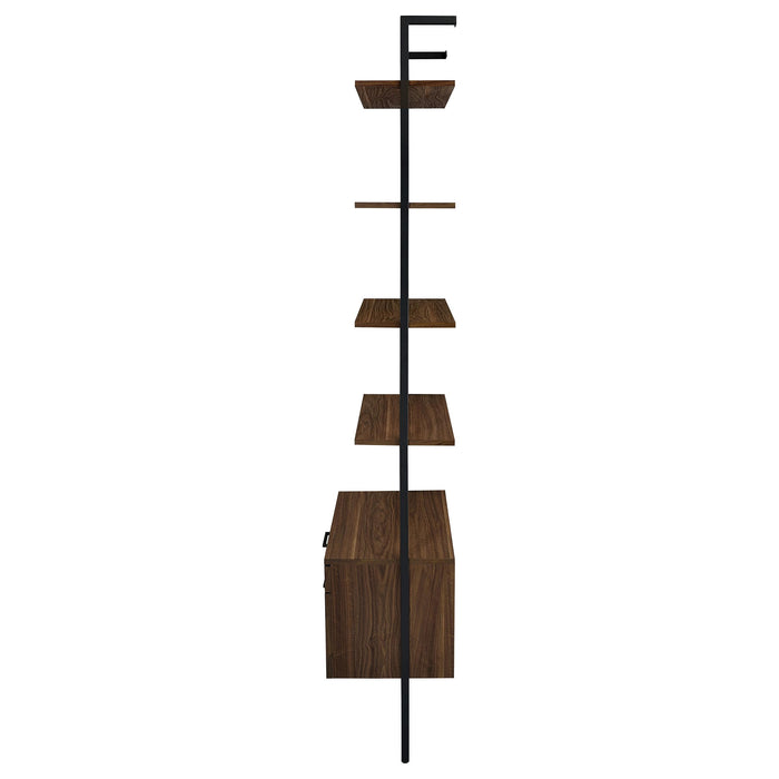 Owens 3-piece 96-inch Wall Mounted Bookshelf Set Walnut - Casa Morelos / Coahuila Furniture (Oklahoma City, OK)