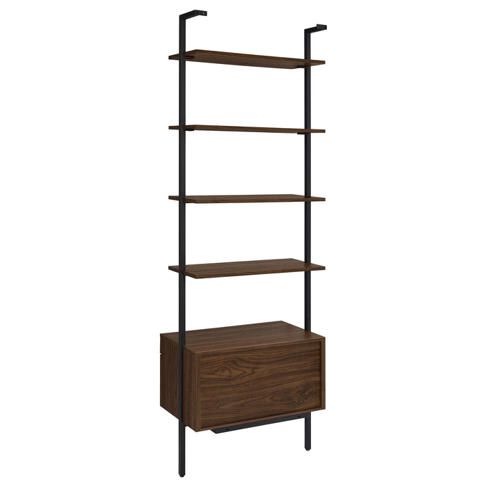 Owens 3-piece 96-inch Wall Mounted Bookshelf Set Walnut - Casa Morelos / Coahuila Furniture (Oklahoma City, OK)