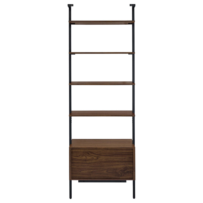 Owens 3-piece 96-inch Wall Mounted Bookshelf Set Walnut - Casa Morelos / Coahuila Furniture (Oklahoma City, OK)