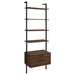 Owens 96-inch 4-shelf Storage Wall Bookshelf Walnut - Casa Morelos / Coahuila Furniture (Oklahoma City, OK)