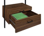 Owens 96-inch 4-shelf Storage Wall Bookshelf Walnut - Casa Morelos / Coahuila Furniture (Oklahoma City, OK)