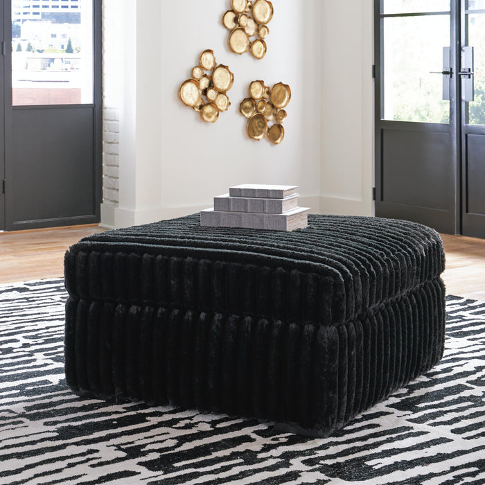 Midnight-Madness Oversized Accent Ottoman - Casa Morelos / Coahuila Furniture (Oklahoma City, OK)