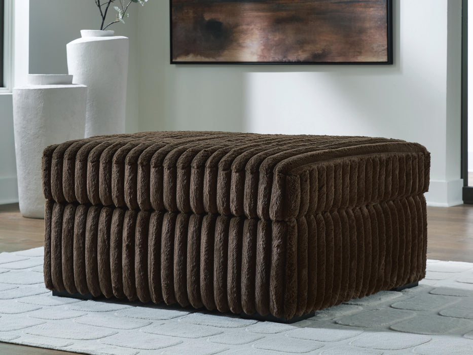 Midnight-Madness Oversized Accent Ottoman - Casa Morelos / Coahuila Furniture (Oklahoma City, OK)