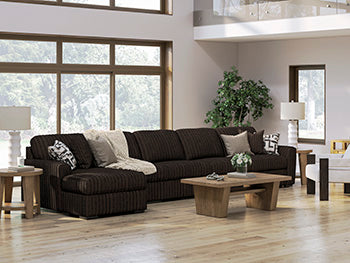 Midnight-Madness Sectional Sofa with Chaise - Casa Morelos / Coahuila Furniture (Oklahoma City, OK)