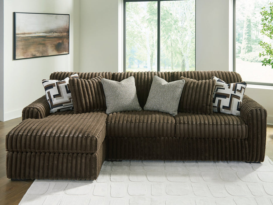 Midnight-Madness Sectional Sofa with Chaise - Casa Morelos / Coahuila Furniture (Oklahoma City, OK)