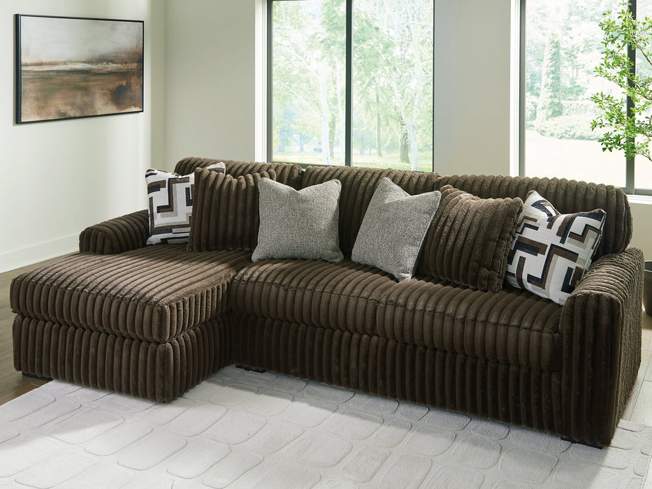 Midnight-Madness Sectional Sofa with Chaise - Casa Morelos / Coahuila Furniture (Oklahoma City, OK)
