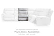 Social Pointe Reclining Sectional with Storage Console - Casa Morelos / Coahuila Furniture (Oklahoma City, OK)